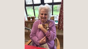 Northwich care home welcome new furry friend